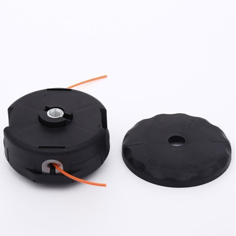 Italian-style small lawn mower head, no disassembly required, automatic cable exit; compatible with M10*1.25 lawn mower head.
