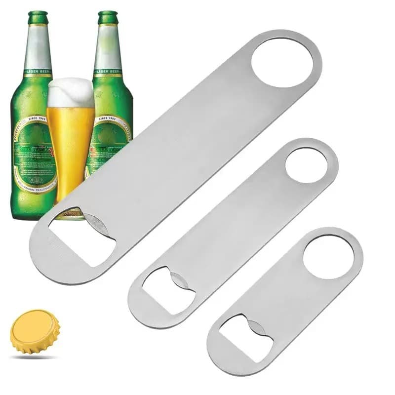 Stainless Steel Beer Bottle Opener Straight Bar for Men Soda Pop Pull Bar Party Small Gift