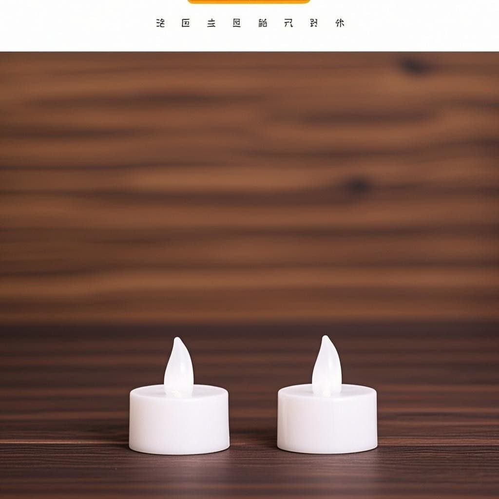 LED Mini Tea Light Candles for Love Confession and Proposal Atmosphere Decoration, Simulated Round Valentine's Day Smokeless Electronic Candle
