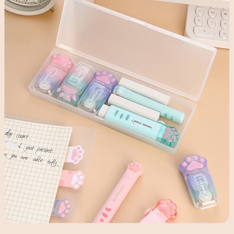 Creative Cat Paw Stationery Gift Set for Girls, Student School Supplies, Journaling Kit, High-Value Gift, Wholesale