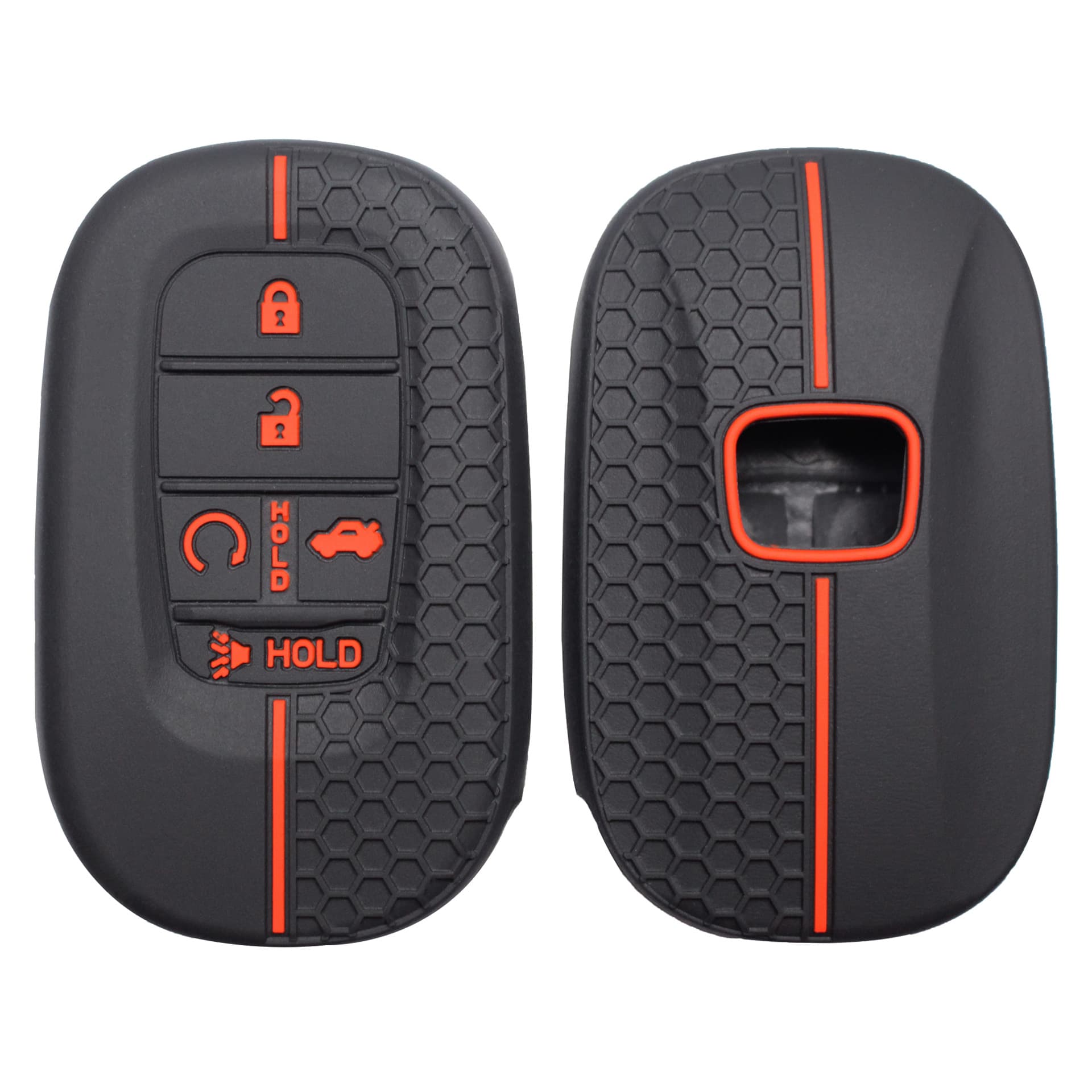 Silicone key fob cover for Honda Civic CRV Accord Jade 11th generation 5-button remote key case