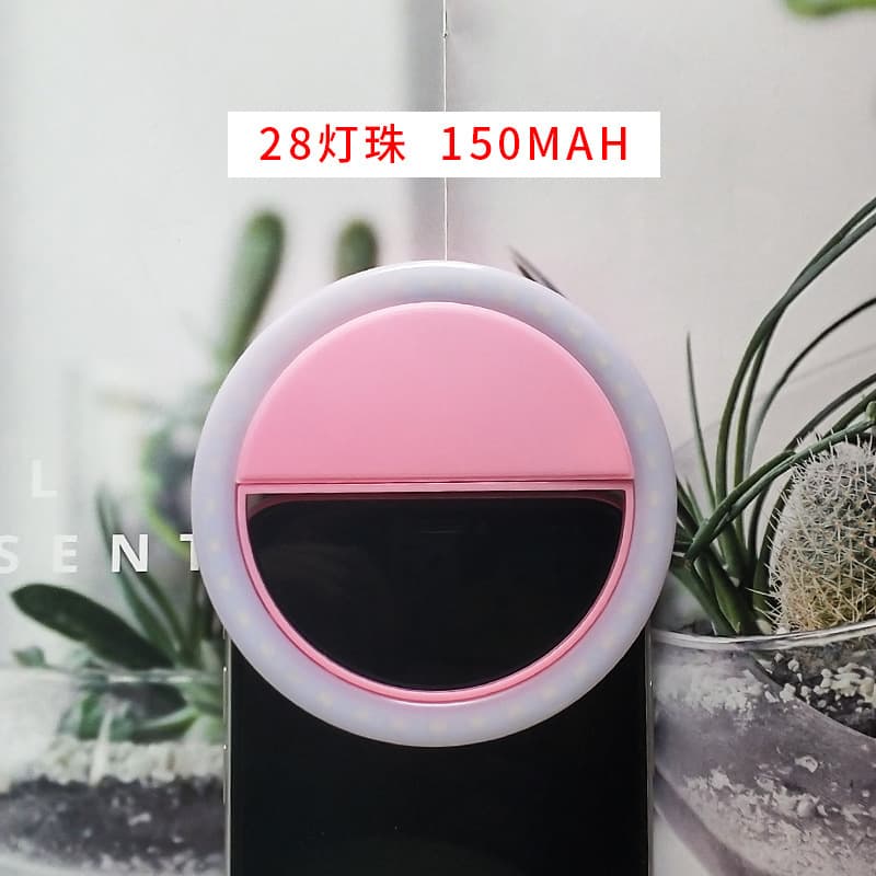 RK12 Phone Fill Light LED Selfie Beauty Live Streaming Photography Light USB Round Rechargeable Phone Fill Light Wholesale