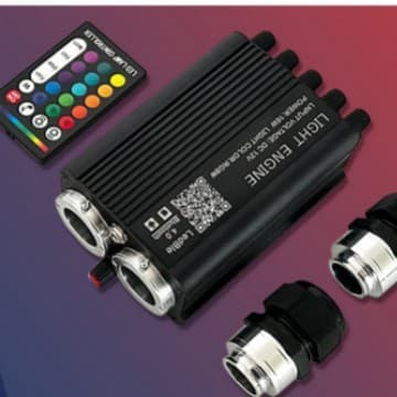 Cross-border Exclusive 32W Meteor Integrated Car Roof Starry Sky Light with Seven-color Light Source