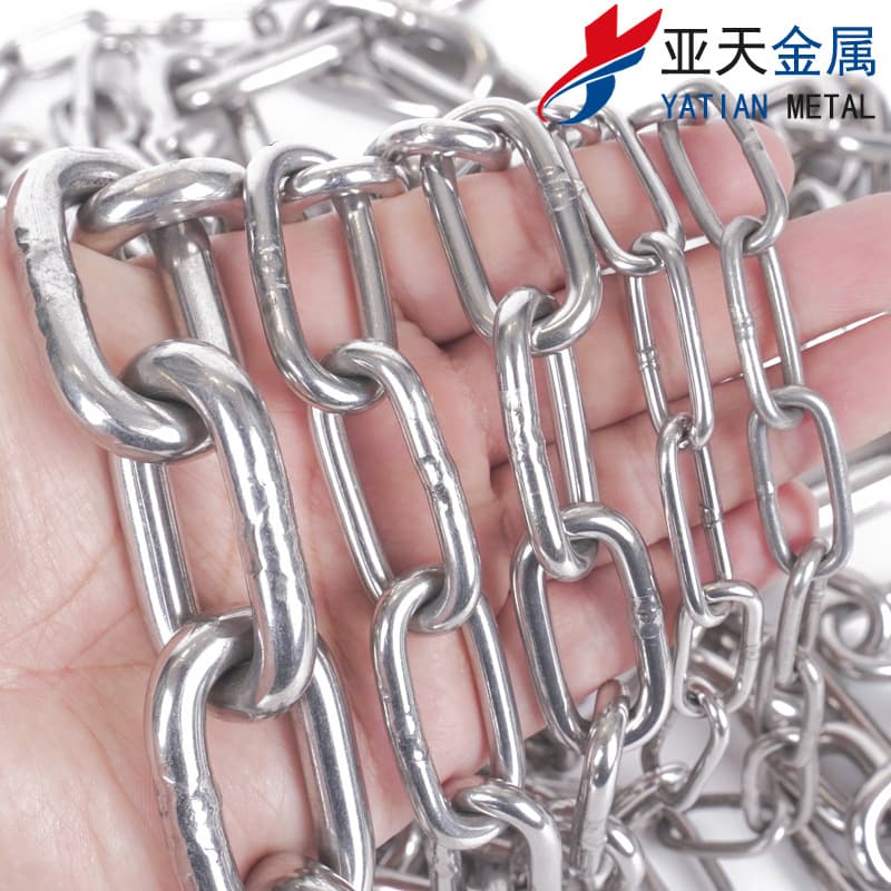 Chain 304 stainless steel marine anchor chain lifting chandelier chain pet clothes drying chain anti-rust marine chain