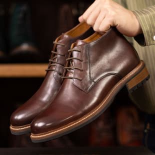 2024 New Round Toe Men's Boots Retro Martin Boots British Style Short Boots Genuine Leather Cowhide Lace-up Men's Boots Wholesale