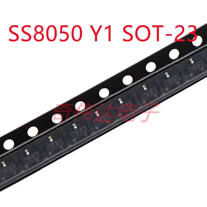 SS8050 Y1 SOT-23 NPN Transistor Surface-Mount Triode SS8050 Electronic Component