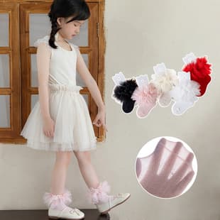 Children's Socks Wholesale, Summer Thin Style, Girls' Fresh Solid Color Mid-Calf Socks, Breathable Summer Baby Mesh Socks