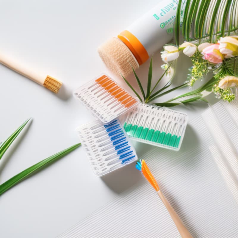 Disposable Soft Silicone Orthodontic Toothpick Brush 20pcs/50pcs Interdental Brush Restaurant Portable Toothpick