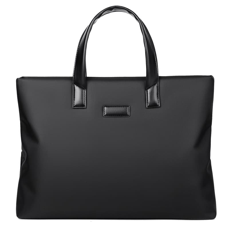 Logo custom men's briefcase, hand-held document bag, large-capacity business bag, laptop briefcase wholesale.
