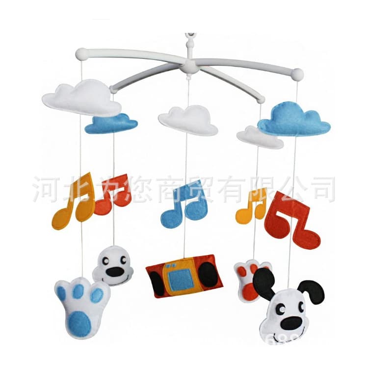 The manufacturer supplies a variety of wind chimes, felt hangings, children's rooms, crib pendants, wind chimes, photography props