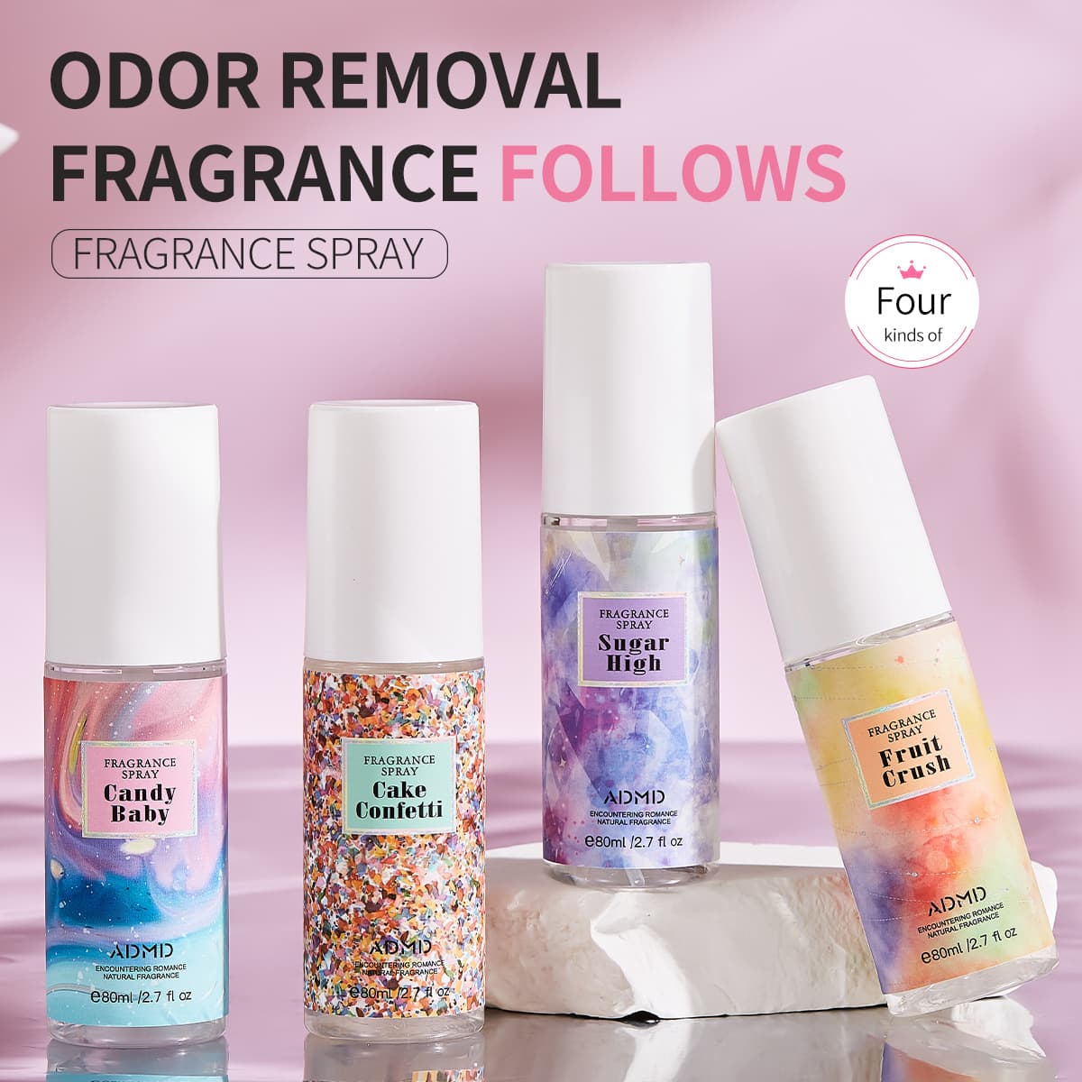 Cross-border exclusive ADMD fragrance spray, light fragrance, long-lasting fragrance, alcohol-free, non-irritating, niche portable fragrance spray