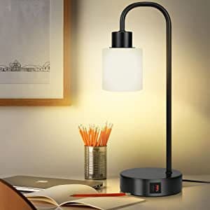 Cross-border USB charging touch dimming table lamp for living room, bedroom, bedside, study, Amazon new modern simple design.