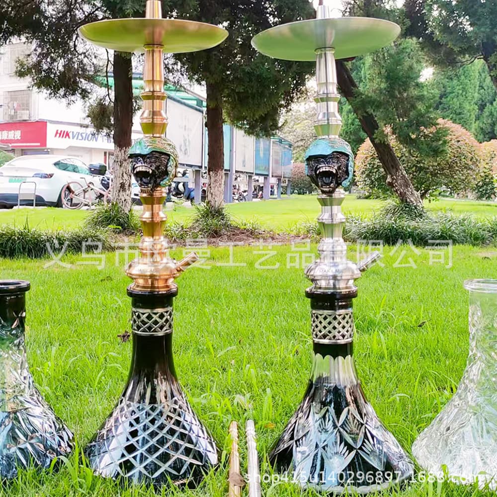 Factory Direct Arabic Hookah Stainless Steel Single Tube Large War Monkey Hookah Makloud S