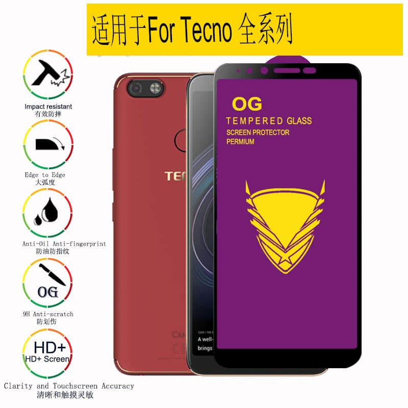 spark 40 pova 7 camon 50 pop 10 OG glass Precision-Crafted Tempered Glass Screen Protector