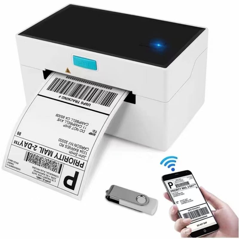 110mm Express Electronic Waybill Label Printer Cross-border E-Packet Shopee Logistics Bluetooth Connection Portable