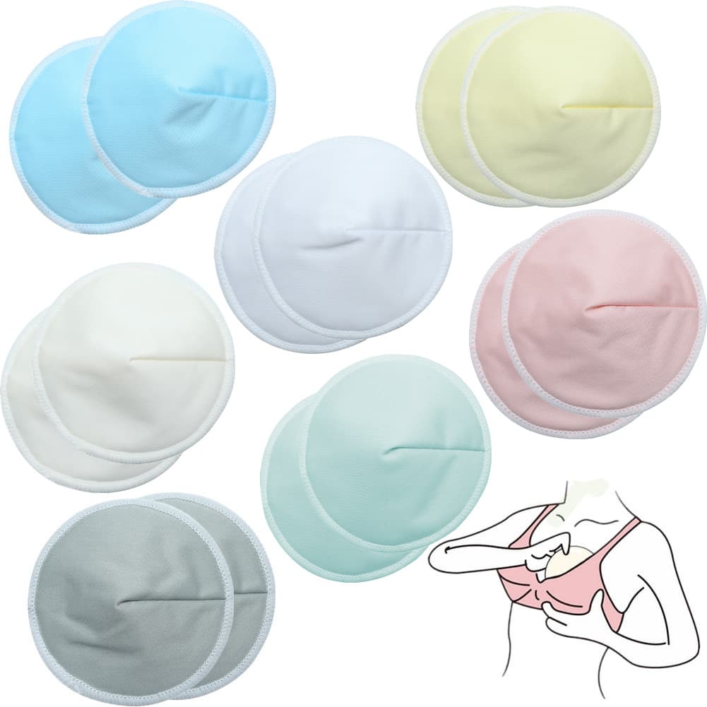 Factory Direct Bamboo Fiber Breast Pads Leak-Proof Nursing Pads Postpartum Maternity Breast Covers Washable