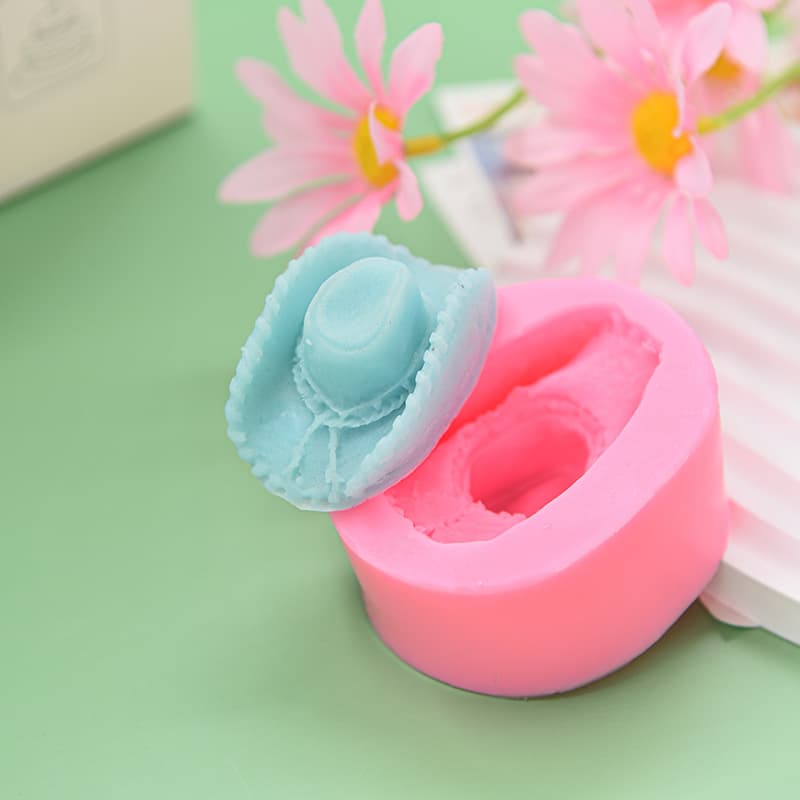 Western Cowboy Hat Silicone Mold Decoration Mold DIY Fondant Chocolate Baking Mold