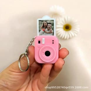 Cross-border Dropshipping Hot Product 3D Printed Polaroid Keychain Fits Small Photos All Colors Customizable