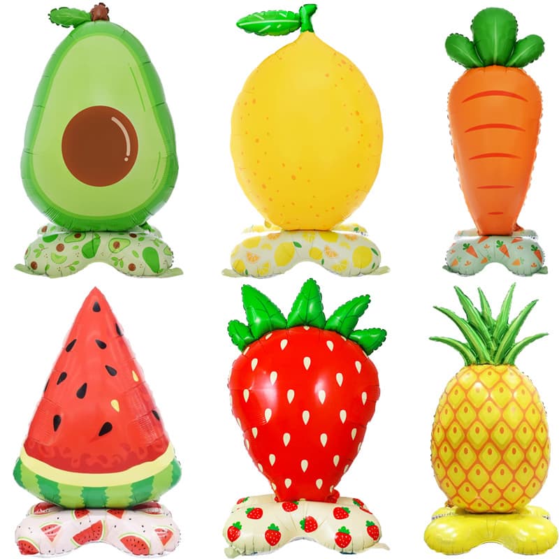 Hawaiian Summer Theme Watermelon Pineapple Avocado Lemon Balloon Birthday Party Event Scene Decoration Balloons