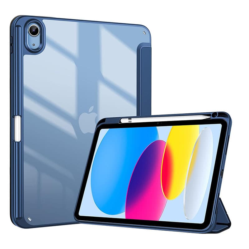 iPad Air 11 Case Tri-Fold 2-in-1 Acrylic Magnetic Stand iPad 11th Gen Protective Cover with Sleep/Wake