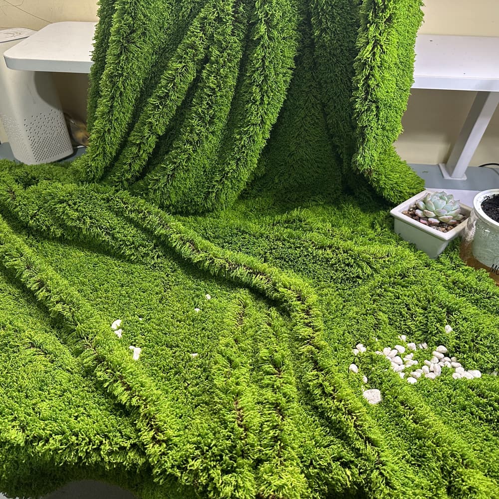 Green flocking simulated lawn kindergarten decoration moss wall flocking cloth diy carpet artificial lawn moss flannel cloth