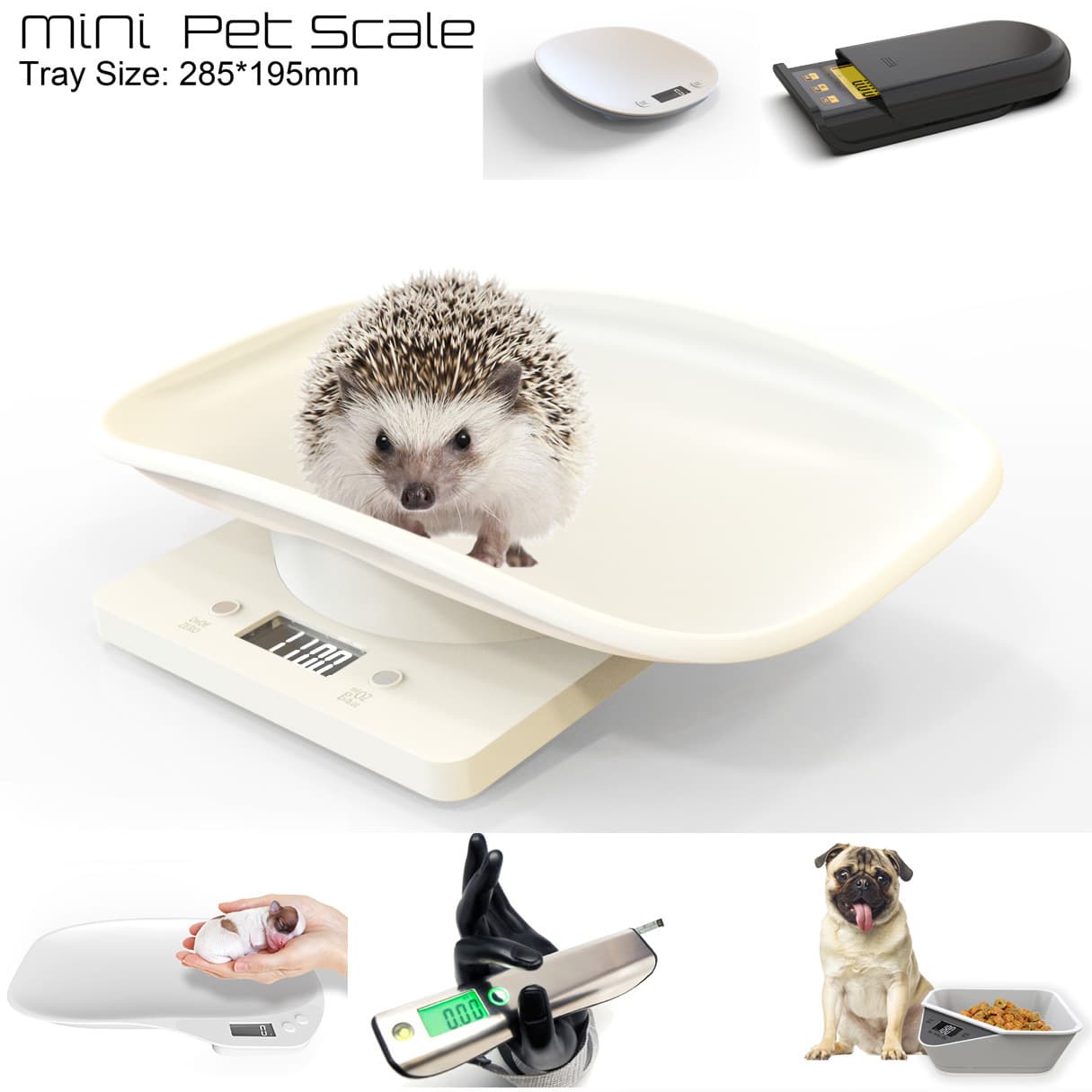 Small Pet Scale, Baking Kitchen Electronic Scale, Pet Weighing Tray, Parcel Scale, Mailing Scale, Food Scale 712
