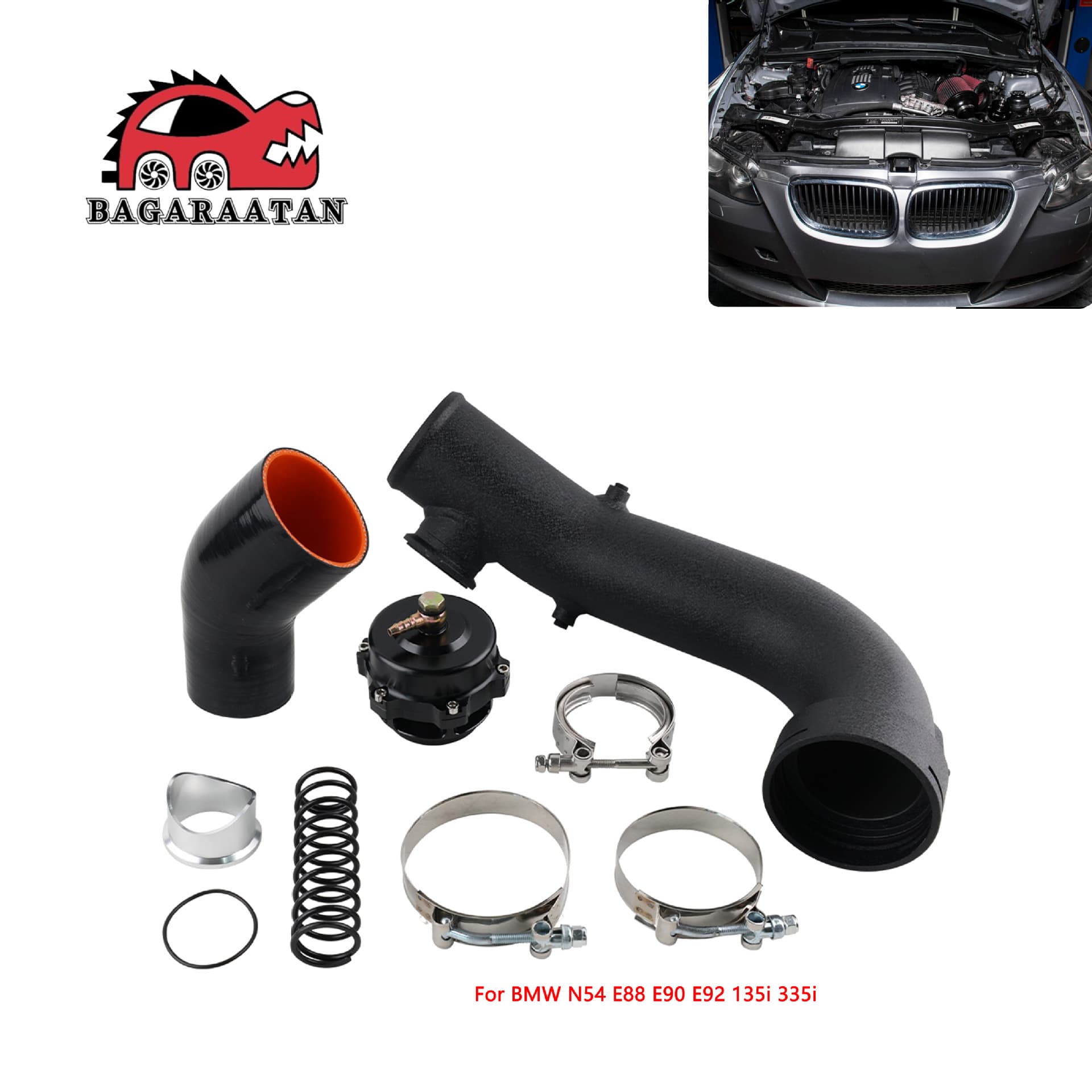 50mm Bov Modification Kit for BMW N54 E88 E90 E92 135i 335i Intake Turbocharger Set