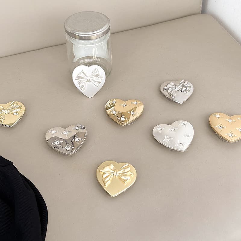 Star bow tie love alloy mobile phone air bag holder metal desktop stand high-end niche creative ring clip