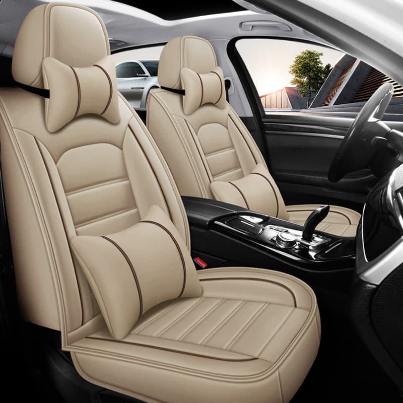 Cross-border Car Seat Covers Four Seasons Universal New Winter Full Wrap Seat Covers Leather Small Car Seat Covers Full Coverage Seat Covers