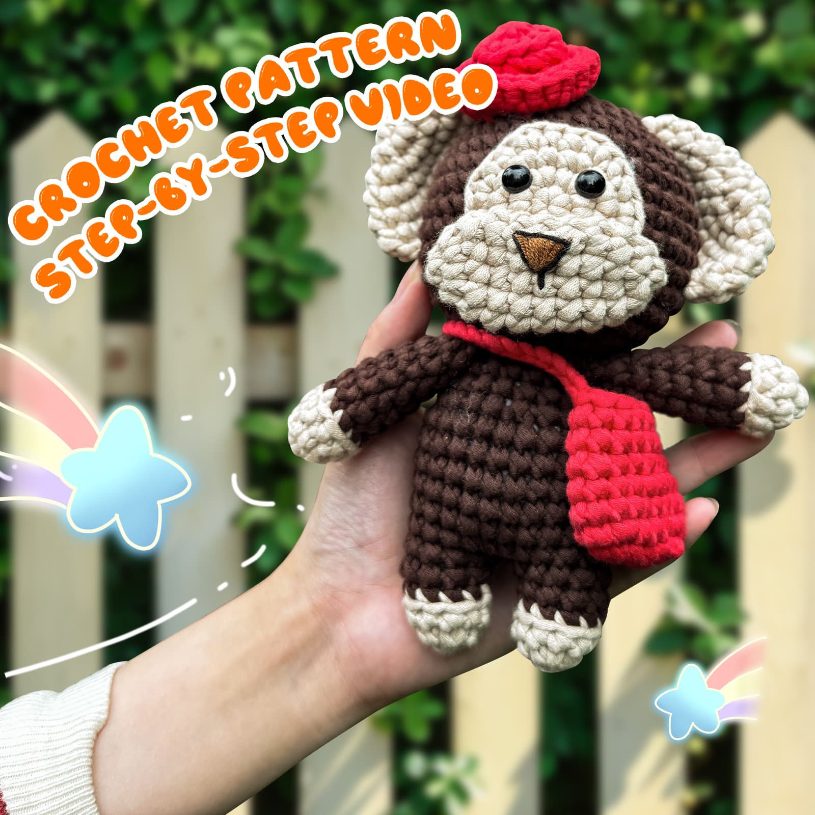 Cross-border Direct Sourcing [Fixed Price] Cute Little Monkey Crochet Doll Kit Simple Handmade English Instructions