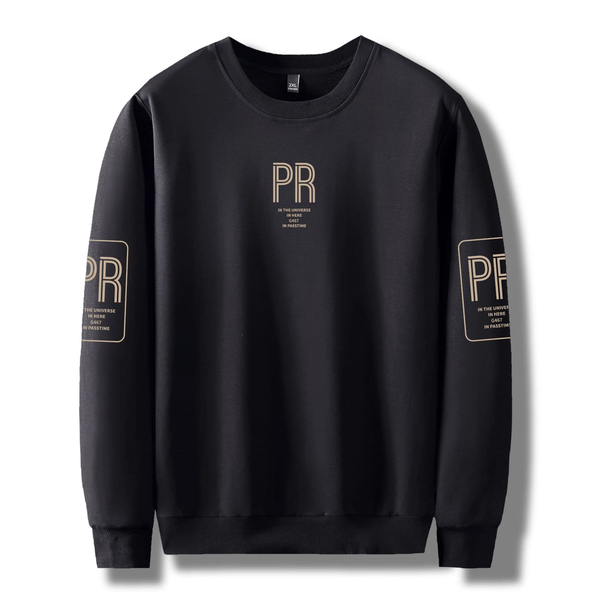 73251-PR Frame G467-654 Round Guard 308 Plus Size Men's Autumn and Winter Fleece-Lined Suit Plus Size