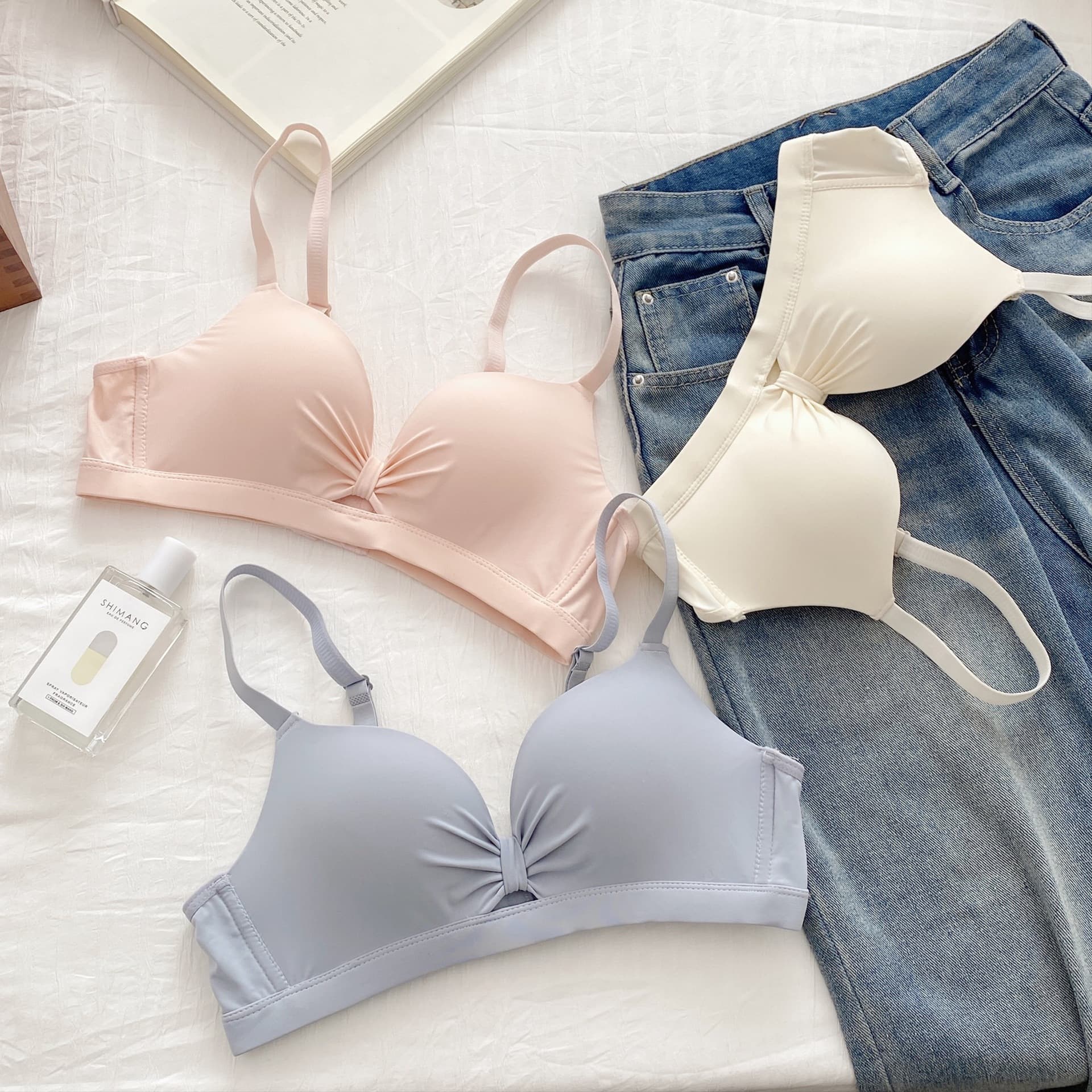 Original Intimates for Women, Small Bust, Simple and Full Coverage, Push-Up, Side Boob Reduction, Wire-Free, Plunge, Sexy Lightweight