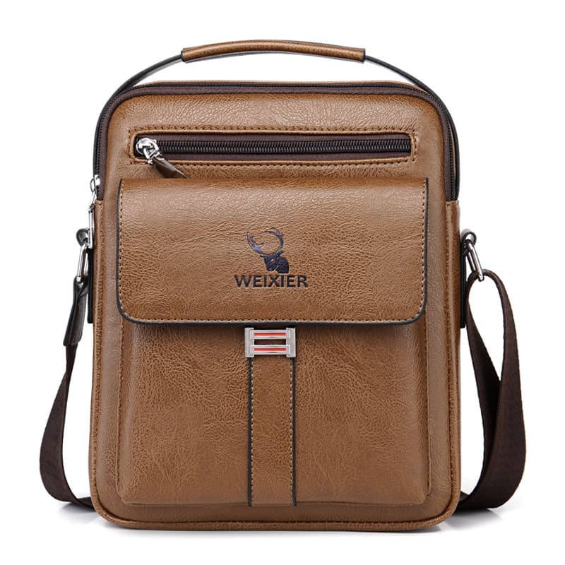 Men's Business Courier Bag Large Capacity Shoulder Bag Crossbody Commuter Lightweight Waterproof