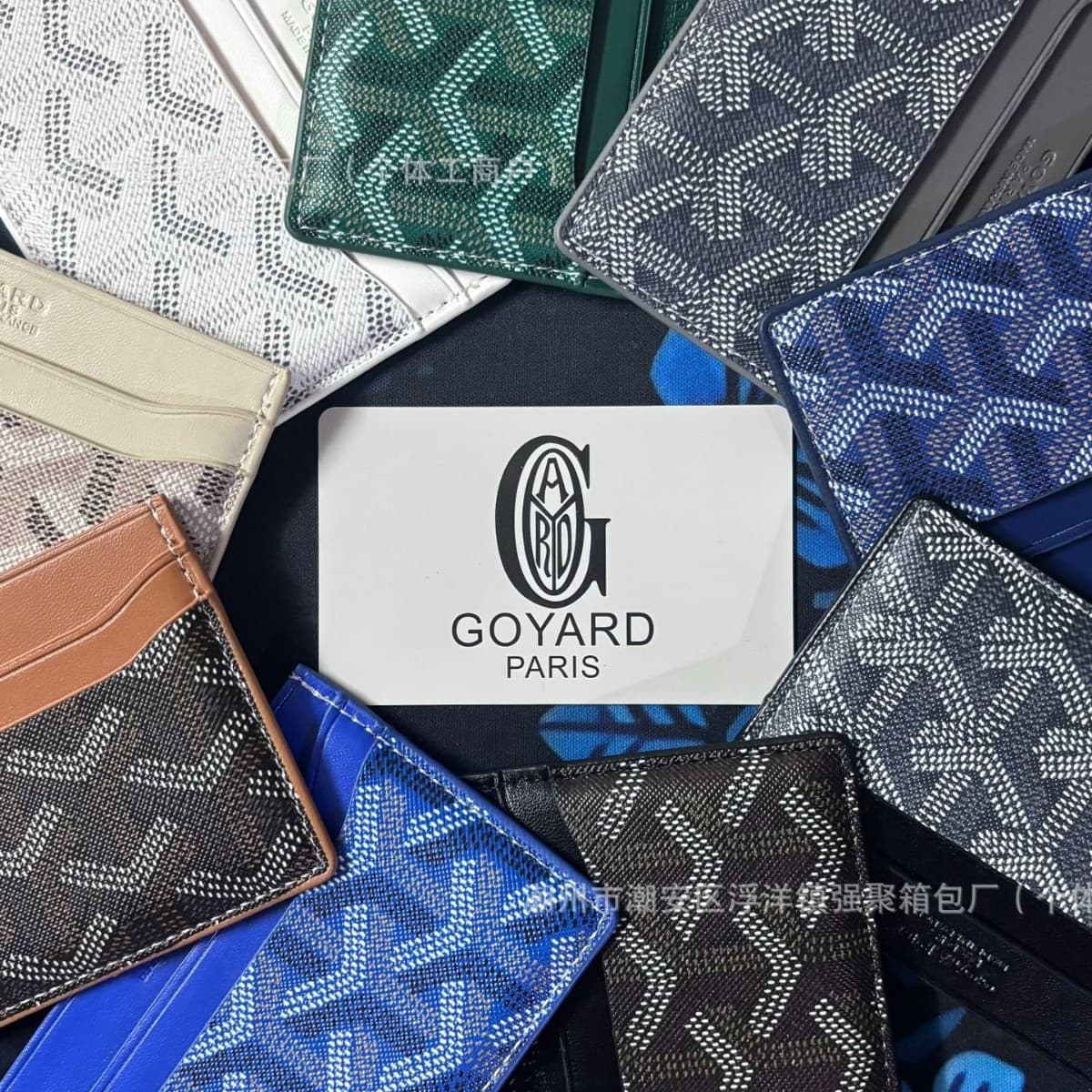 Goya high version Goyard2025 new dog tooth card holder credit card coin purse card bag card holder card holder cross-border