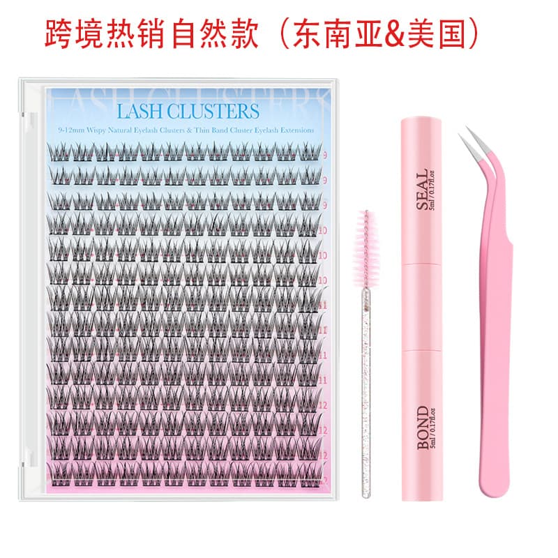 TIKTOK hot sale to USA cross-border European and American false eyelashes, natural style, voluminous and soft, wholesale customization