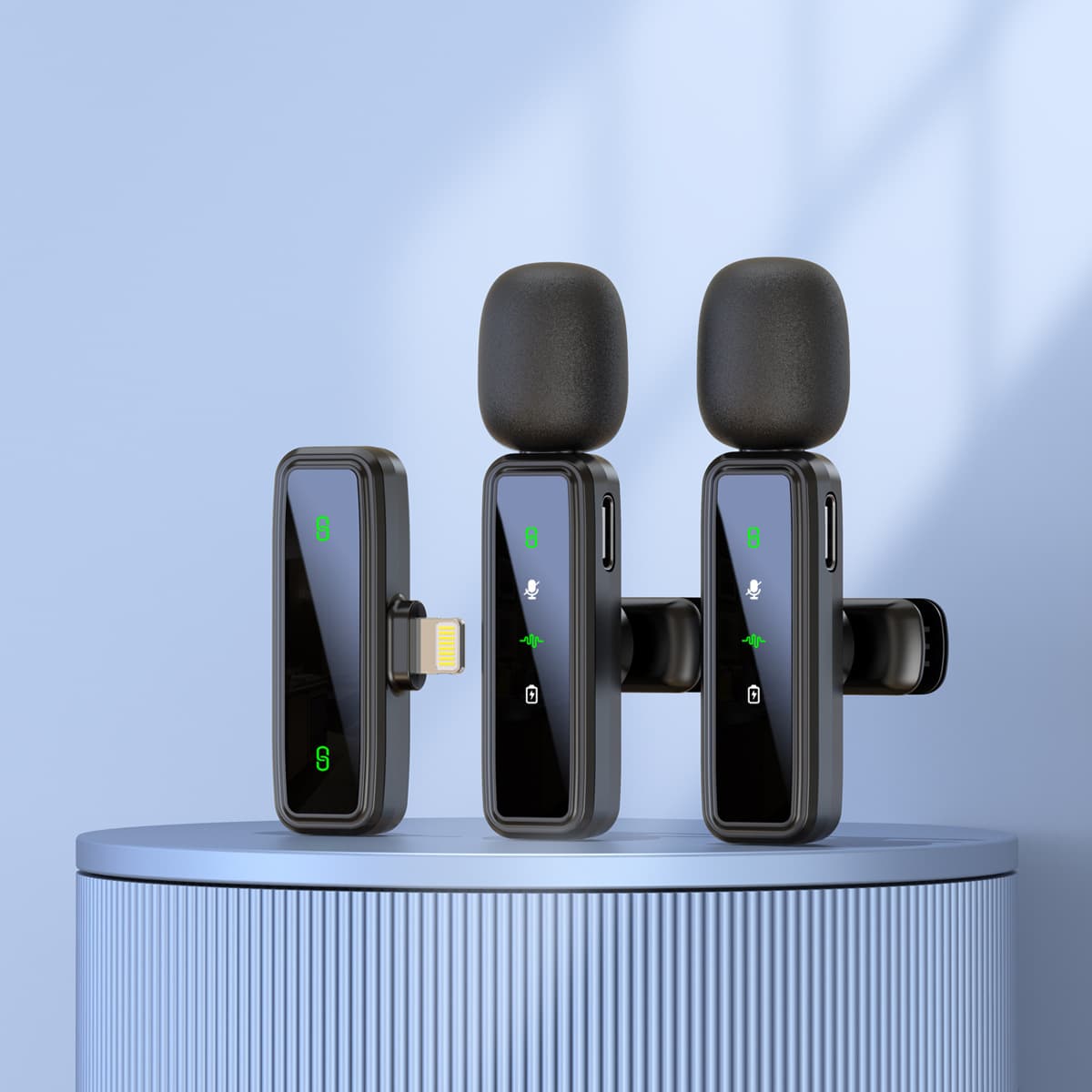 New Custom Mold J81 Wireless Lapel Microphone with Smart Noise Reduction, Mini Mic for Live Streaming and Recording