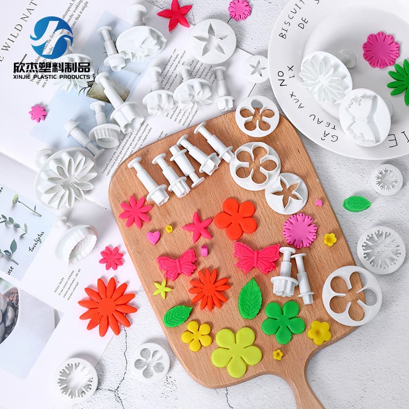 10 Styles 33-Piece Fondant Cake Tool Set Baking Tools Cake Molds Cookie Molds Factory Wholesale