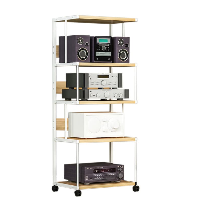 Amplifier Rack Audio Speaker Cabinet CD Tube Amp Hi-Fi Equipment Multi-Layer Movable Storage Shelf Stand