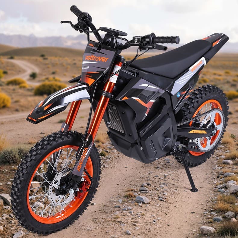 Two-wheel off-road electric motorcycle in stock at overseas warehouse, beach long-range electric vehicle, Middle East off-road electric scooter