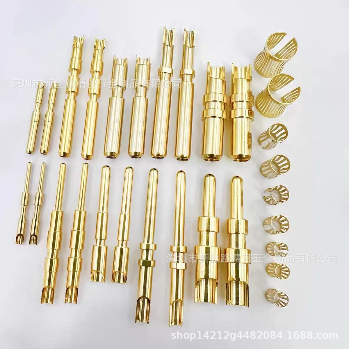 Custom male and female pins with built-in connector pins, charging gun instrument pins, power connection male and female docking
