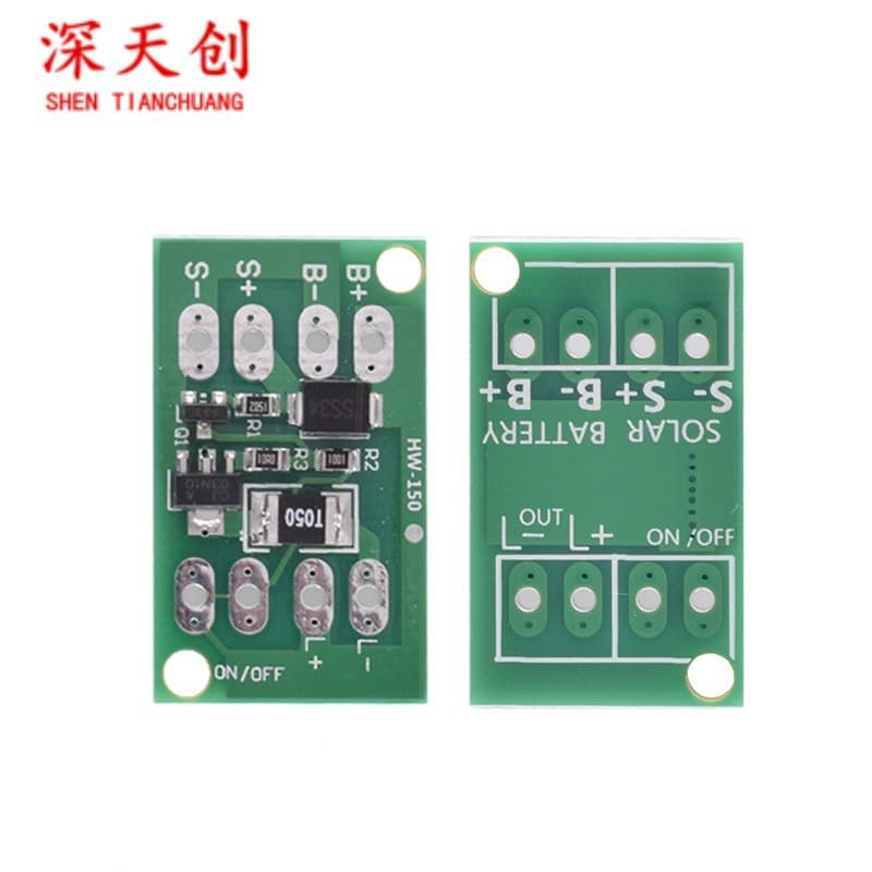 Universal 3.2/3.7/4/11.1/12V Solar Controller Charging Circuit Light Switch Module