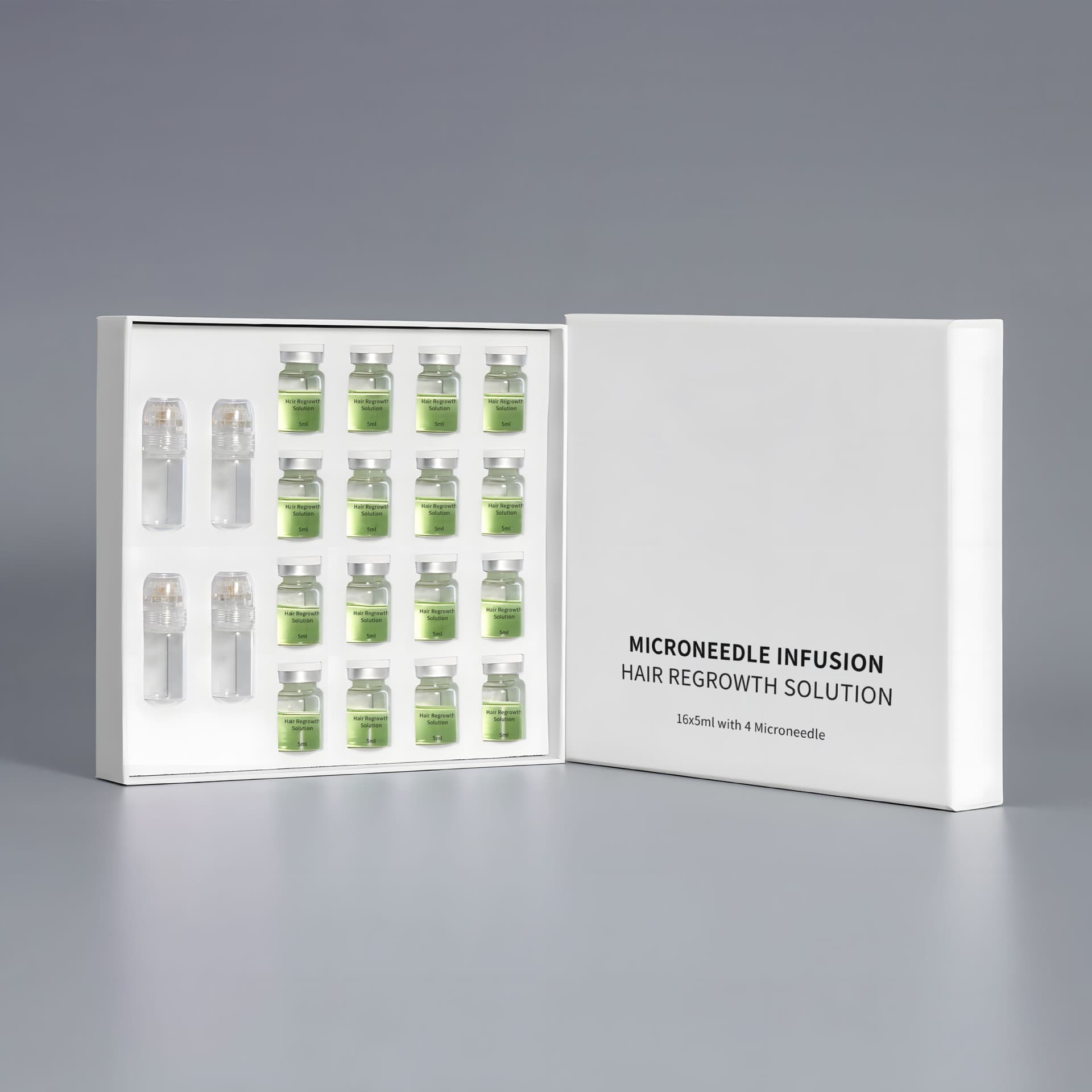 Cross-border Hair Microneedle Ampoule Serum Strengthening Hair Quality Hair Growth Serum Hair Regrowth System