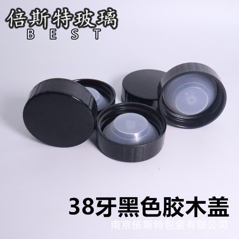 38-tooth bakelite cap 38-400 Polyseal cap, phenolic resin lid, Boston round bottle compatible cap