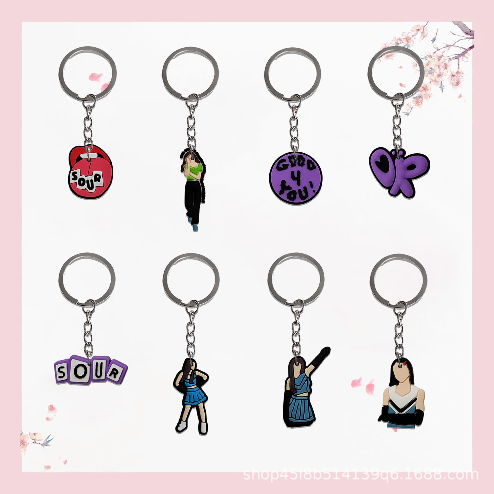 Olivia Rodrigo Female Singer Keychain Detachable Key Ring Premium Bag Accessory Best Seller