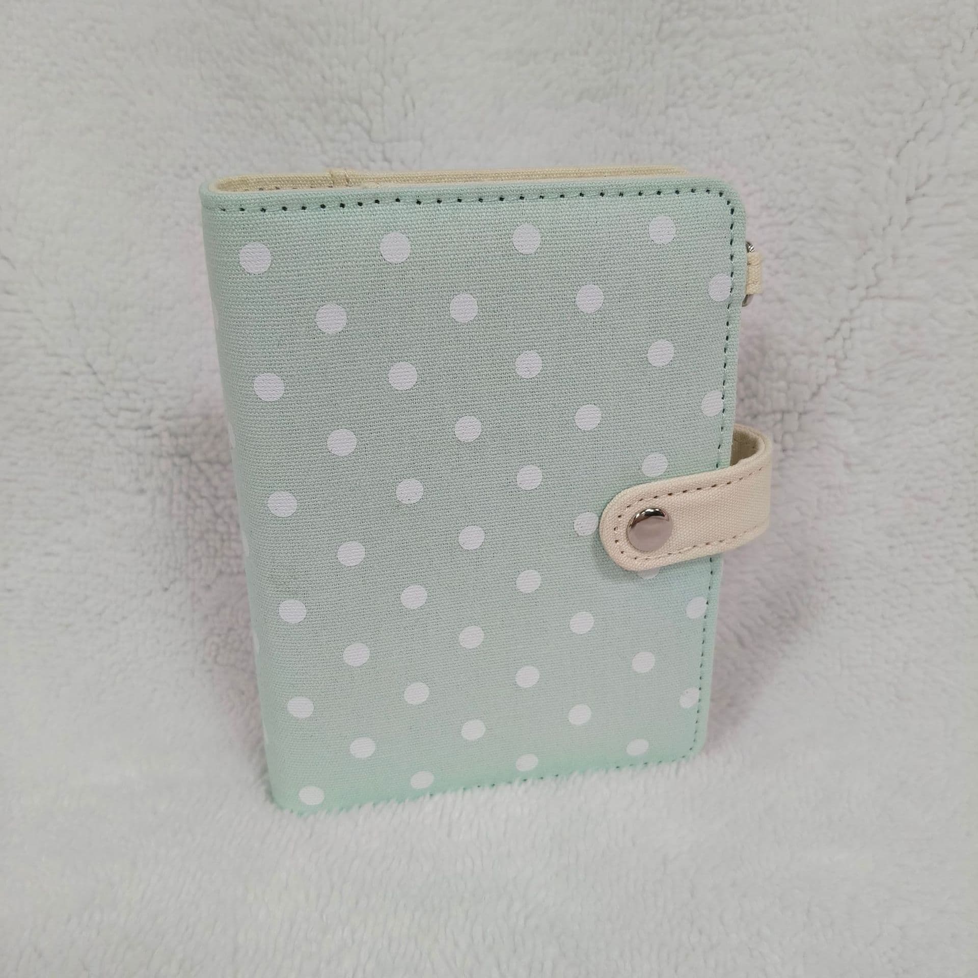 Little Red Book Same Style Polka Dot Fabric Card Holder Collection Album Loose-Leaf Manual Cloth Journal M5 Planner