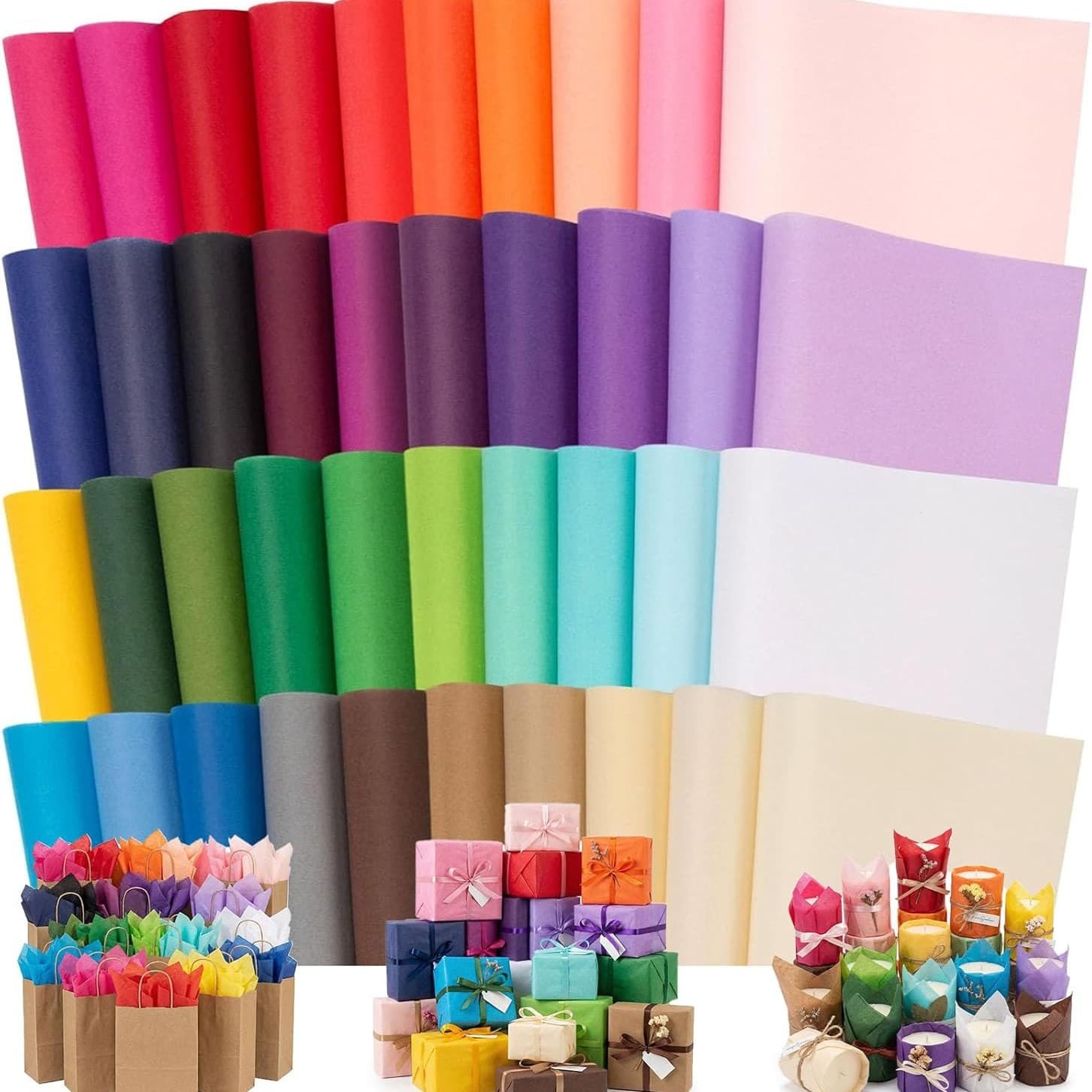 Cross-border source factory Colored tissue paper for DIY gift wrapping