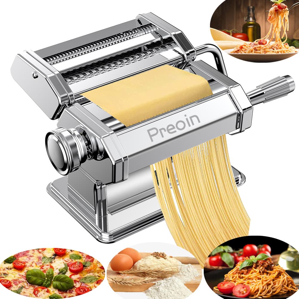 Household noodle machine for cross-border kitchen, manual dumpling and wonton wrapper roller, stainless steel kitchenware for foreign trade