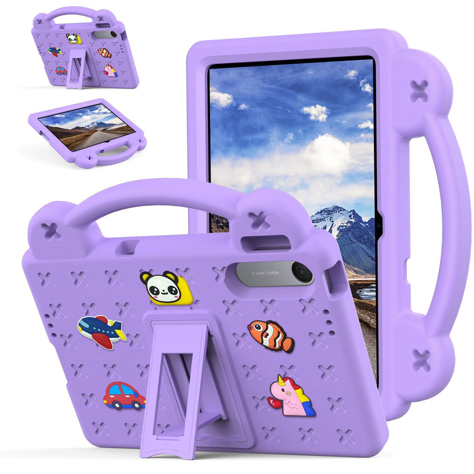 EVA Protective Case for 2026 Redmi Pad 2 9.7 Tablet, Kids Handheld Drop-Proof Stand Case