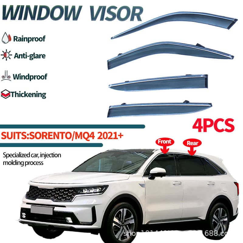 Compatible with Kia Sorento Window Visors Rain Guards KIA SORENTO 2021+ Window Visors