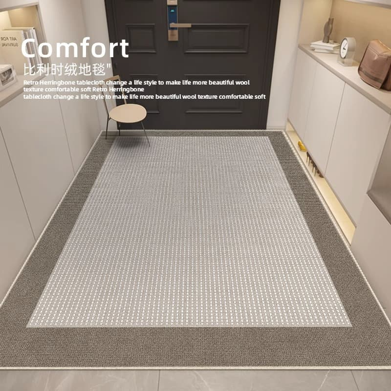 Floor Mat door stain-resistant wash-free light luxury entrance door mat non-slip carpet floor mat cutting door carpet